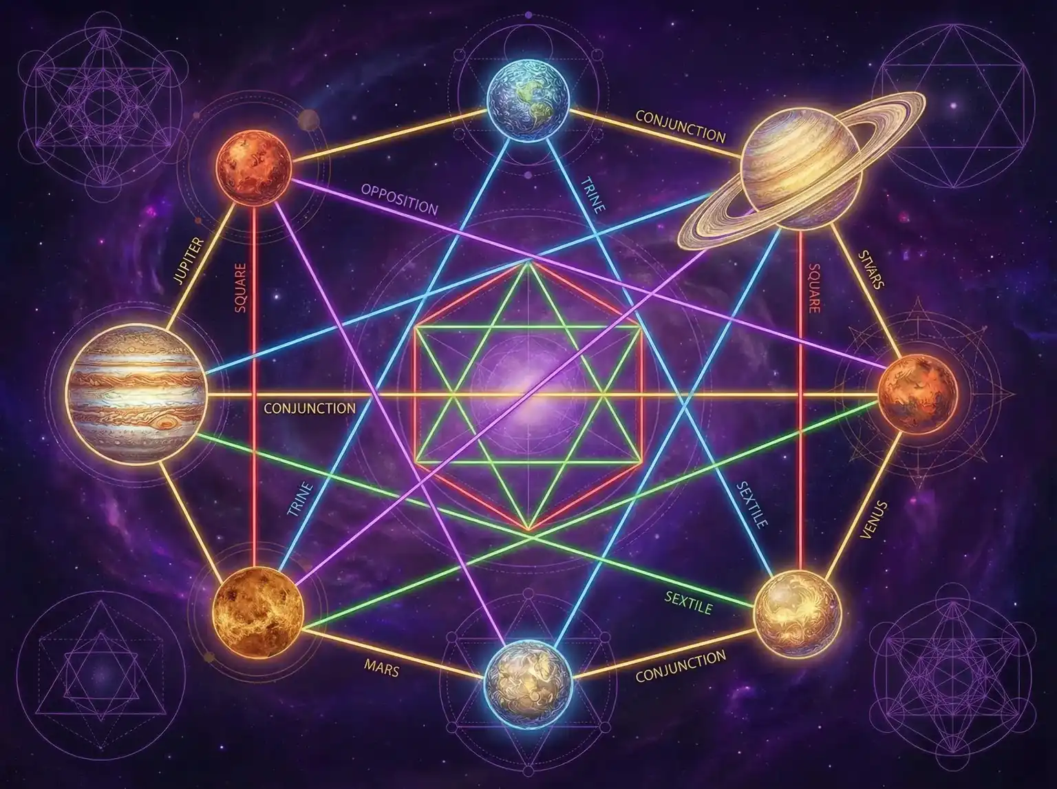 行星相位解读 - 诸神之战1高清 | 占星学进阶